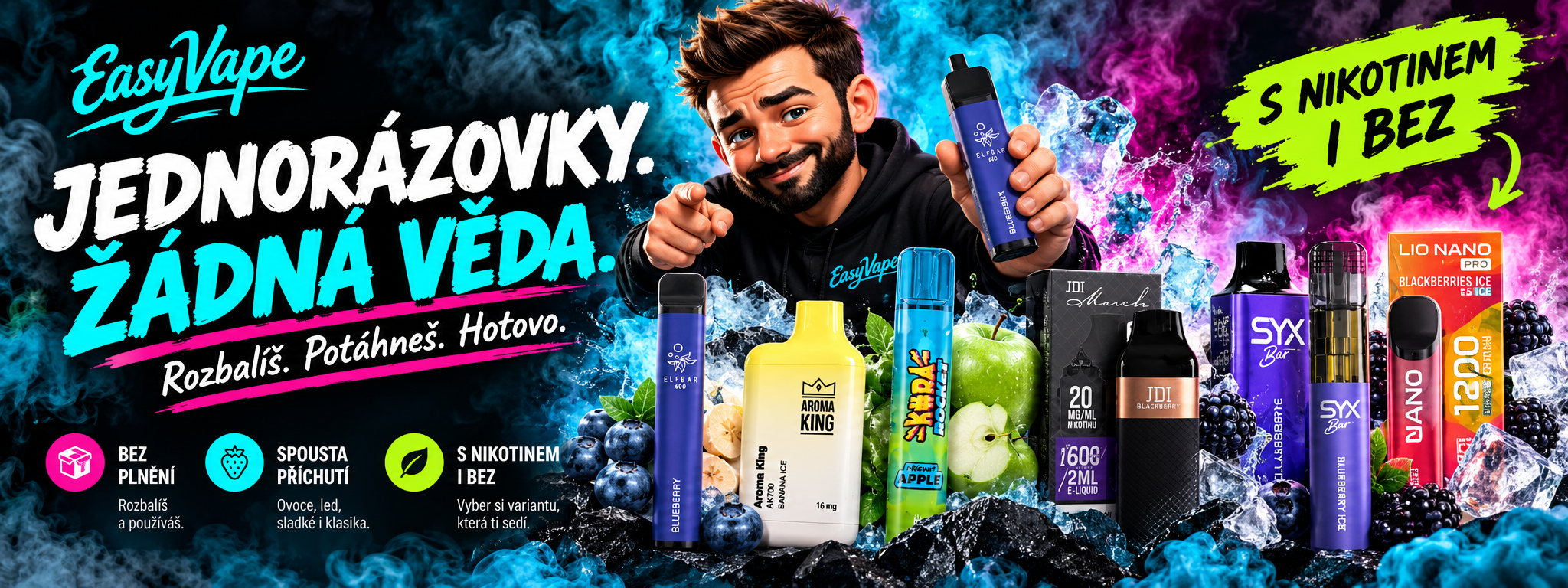 Jednorázové elektronické cigarety EasyVape